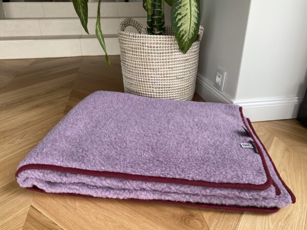 Podkład z wełny Merynos Tumbler Violet Lawenda  90x200