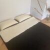 Pościel z wełny Merynos Tumbler Czarny + Tumbler Biały 220x200 + Materac wełniany