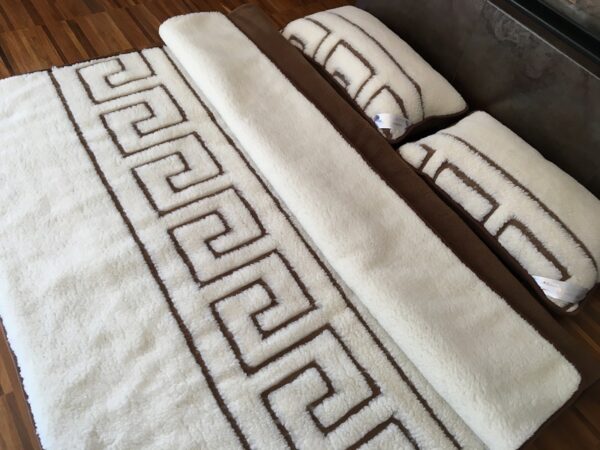Posciel-Merynos-Greka-Camel-Ciemny-160x200-240x200-14 Pościel z wełny Camel Ciemny + Merynos Tumbler Greka 160x200