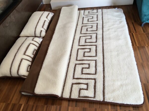 Posciel-Merynos-Greka-Camel-Ciemny-160x200-240x200-8 Pościel z wełny Camel Ciemny + Merynos Tumbler Greka 160x200