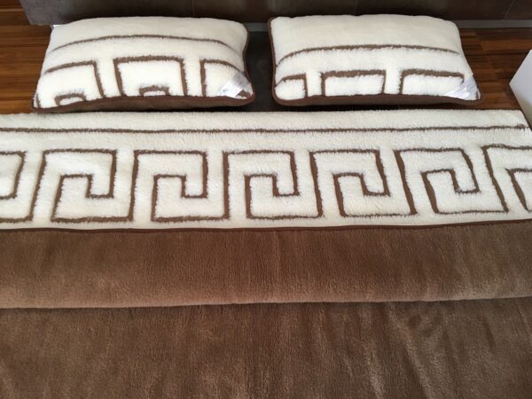 Posciel-Merynos-Greka-Camel-Ciemny-160x200-240x200-95 Pościel z wełny Camel Ciemny + Merynos Tumbler Greka 160x200