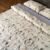 Pościel z wełny Alpaki Alpina Camel Rampicanti 200x200 + Materac wełniany