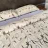 Pościel z wełny Alpaki Alpina Camel Rampicanti 200x200 + Materac wełniany