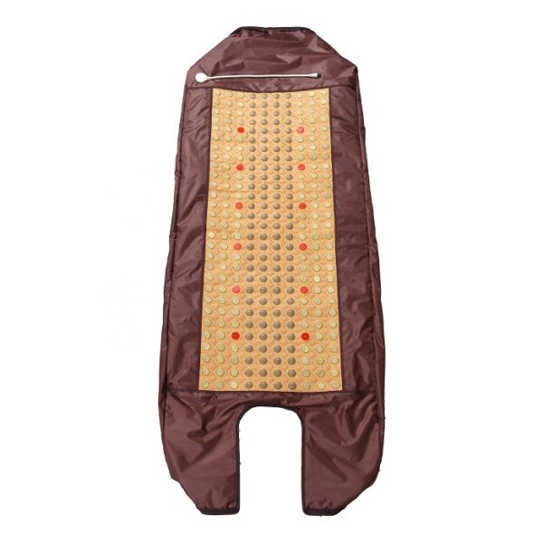 sauna-szary-zamsz-80x190cm-5 Sauna Spa Czakra Energy Fotonica 7 Kamieni + TURMALIN + JADE + PEMF + FOTON 80x190 wersja Silver New 2025 Gabinety Spa Reiki Yoga Dom - cena katalogowa 8290 złotych (st.m.2)