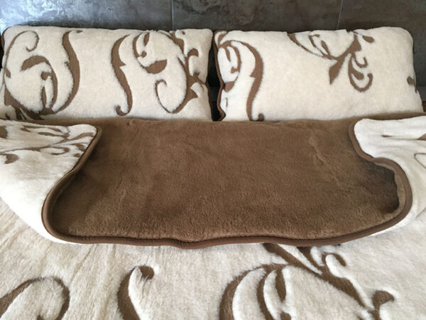 Pościel wełniana Camel z wełny wielbłądziej Szlachecka 220x200 + Materac wełniany