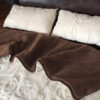 11 Pościel z wełny Camel Ciemny + Kaszmir Róża 220x200