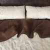 17 Pościel z wełny Camel Ciemny + Kaszmir Róża 220x200