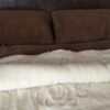 20 Pościel z wełny Camel Ciemny + Kaszmir Róża 220x200