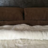 24 Pościel z wełny Camel Ciemny + Kaszmir Róża 220x200