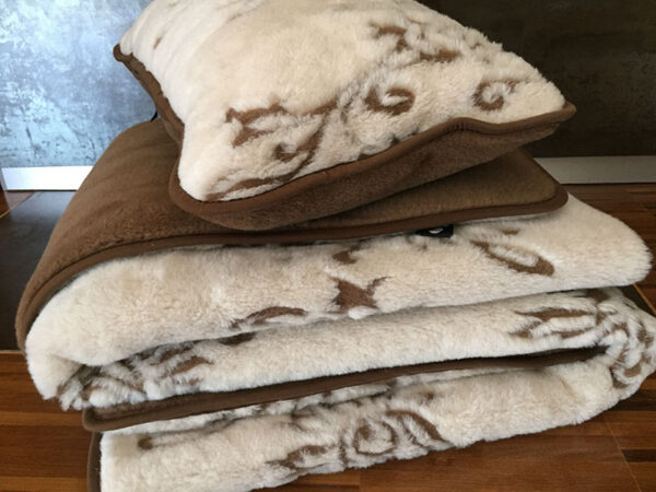28 Pościel wełniana Camel z wełny wielbłądziej Aruba 140x200 + Materac wełniany