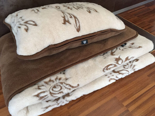 32 Pościel wełniana Camel z wełny wielbłądziej Aruba 140x200 + Materac wełniany