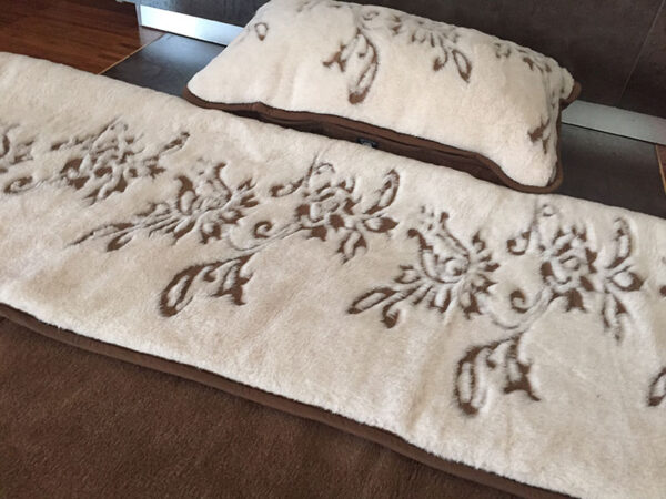 4 Pościel wełniana Camel z wełny wielbłądziej Aruba 140x200 + Materac wełniany