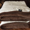 17 Kołdra z wełny Camel Ciemny + Kaszmir Róża 180x200