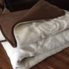 21 Kołdra z wełny Camel Ciemny + Kaszmir Róża 180x200