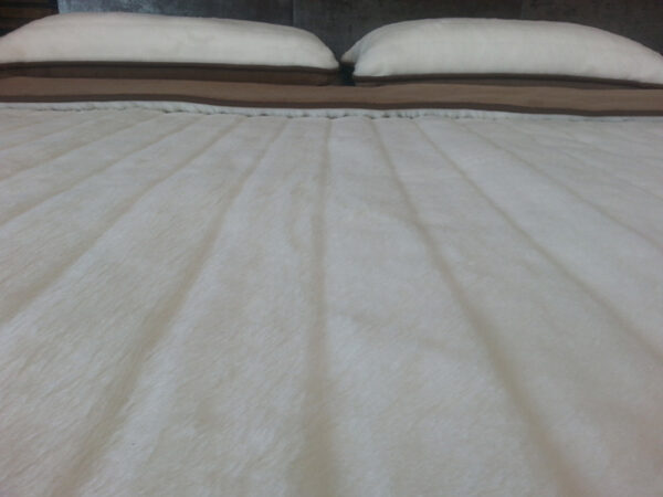 Pościel z wełny Camel Ciemny + Kaszmir Pasy 160x200