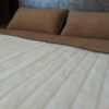 Pościel z wełny Camel Ciemny + Kaszmir Pasy 160x200