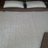 Pościel z wełny Camel Ciemny + Kaszmir Pasy 160x200