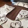 12 Pościel z wełny Camel Ciemny + Kaszmir Szlachecki 140x200 + Materac wełniany