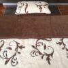 17 Pościel z wełny Camel Ciemny + Kaszmir Szlachecki 140x200 + Materac wełniany