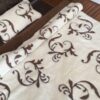 22 Pościel z wełny Camel Ciemny + Kaszmir Szlachecki 140x200 + Materac wełniany