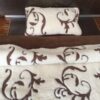 23 Pościel z wełny Camel Ciemny + Kaszmir Szlachecki 140x200 + Materac wełniany