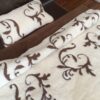 24 Pościel z wełny Camel Ciemny + Kaszmir Szlachecki 140x200 + Materac wełniany