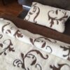 27 Pościel z wełny Camel Ciemny + Kaszmir Szlachecki 140x200 + Materac wełniany