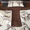 7 Pościel z wełny Camel Ciemny + Kaszmir Szlachecki 140x200 + Materac wełniany