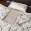 6 Pościel z wełny Camel Jasny + Kaszmir Szlachecki 140x200 + Podkład wełniany