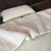 Pościel z wełny Merynos Tumbler Green 140x200 + Podkład wełniany