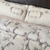 12 Pościel z wełny Camel Jasny + Kaszmir Szlachecki 160x200 + Materac wełniany