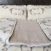 16 Pościel z wełny Camel Jasny + Kaszmir Szlachecki 160x200 + Materac wełniany