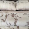 8 Pościel z wełny Camel Jasny + Kaszmir Szlachecki 160x200 + Materac wełniany