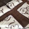 1 Pościel z wełny Camel Ciemny + Kaszmir Szlachecki 240x200 + Materac wełniany