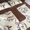 13 Pościel z wełny Camel Ciemny + Kaszmir Szlachecki 240x200 + Materac wełniany