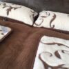 15 Pościel z wełny Camel Ciemny + Kaszmir Szlachecki 240x200 + Materac wełniany