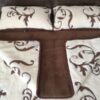 2 Pościel z wełny Camel Ciemny + Kaszmir Szlachecki 240x200 + Materac wełniany