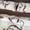 24 Pościel z wełny Camel Ciemny + Kaszmir Szlachecki 240x200 + Materac wełniany