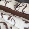 27 Pościel z wełny Camel Ciemny + Kaszmir Szlachecki 240x200 + Materac wełniany