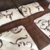 31 Pościel z wełny Camel Ciemny + Kaszmir Szlachecki 240x200 + Materac wełniany