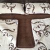 5 Pościel z wełny Camel Ciemny + Kaszmir Szlachecki 240x200 + Materac wełniany