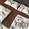 6 Pościel z wełny Camel Ciemny + Kaszmir Szlachecki 240x200 + Materac wełniany