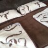 7 Pościel z wełny Camel Ciemny + Kaszmir Szlachecki 240x200 + Materac wełniany