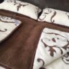 9 Pościel z wełny Camel Ciemny + Kaszmir Szlachecki 240x200 + Materac wełniany