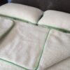 Pościel z wełny Merynos Tumbler Green 240x200 + Materac wełniany