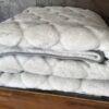 Kołdra z wełny Alpaki Silver Caro + Alpaka Gładka 200x200