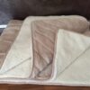 koldra-merynos-camel-pasy-8 Kołdra z wełny Merynos Tumbler + Camel Jasny Pasy 140x200