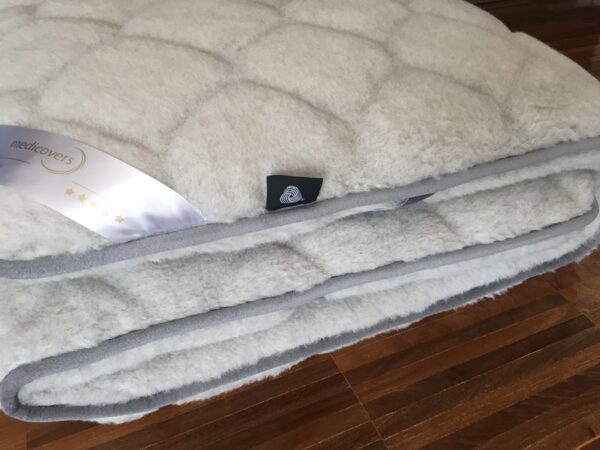 Materac z wełny Alpaki Silver Caro + Alpaka Gładka 160x200
