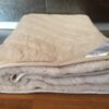 Podkład z wełny Camel Jasny Pasy 200x200
