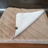 Pościel z wełny Alpaki Alpina Pasy Camel Jasny Pasy 220x200 + Podkład wełniany